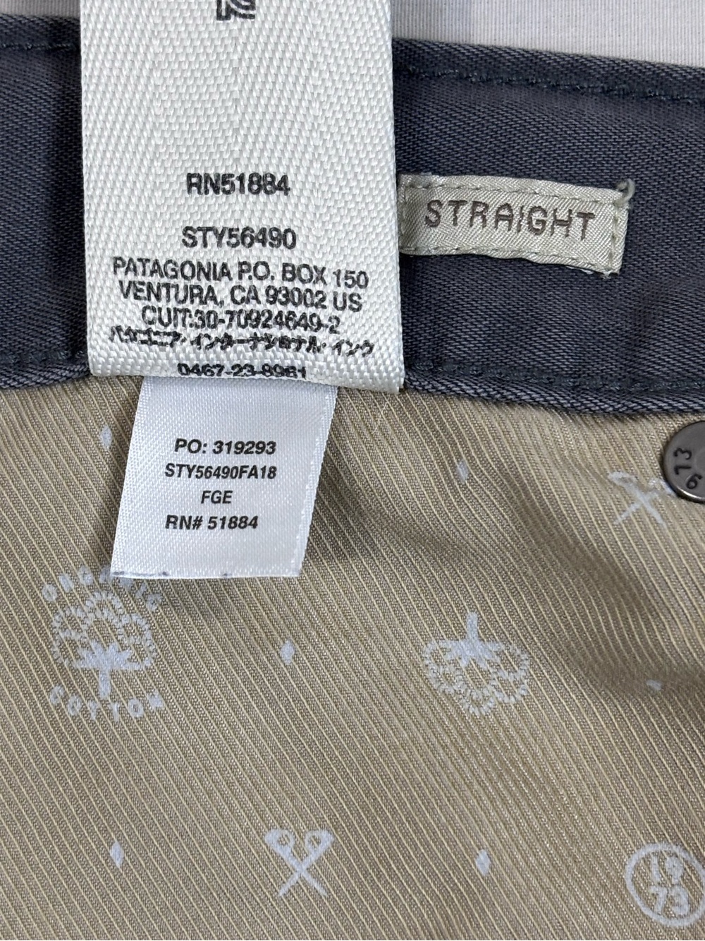 Patagonia Ironclad Gray Workwear Straight Utility Pants Men’s 36x32 - Picture 6 of 7